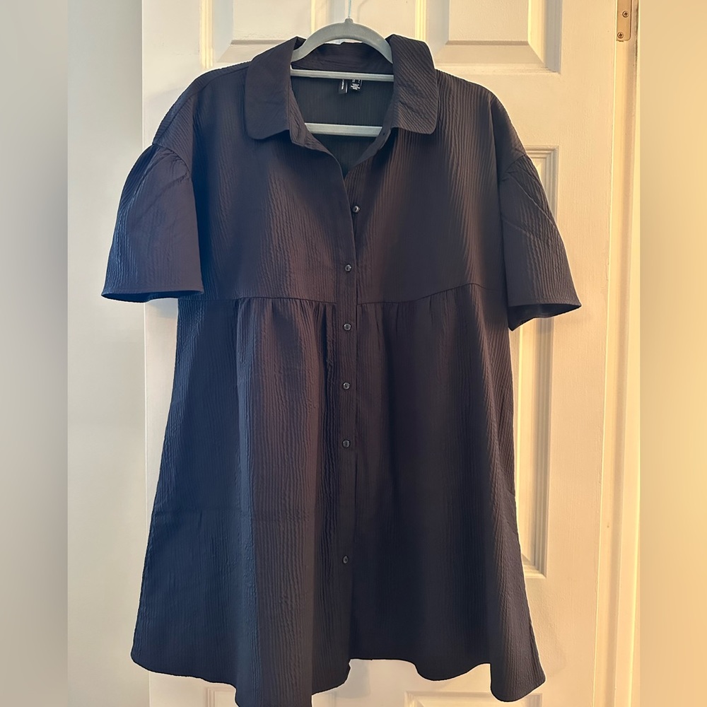 Vero Moda crinkle shirt dress